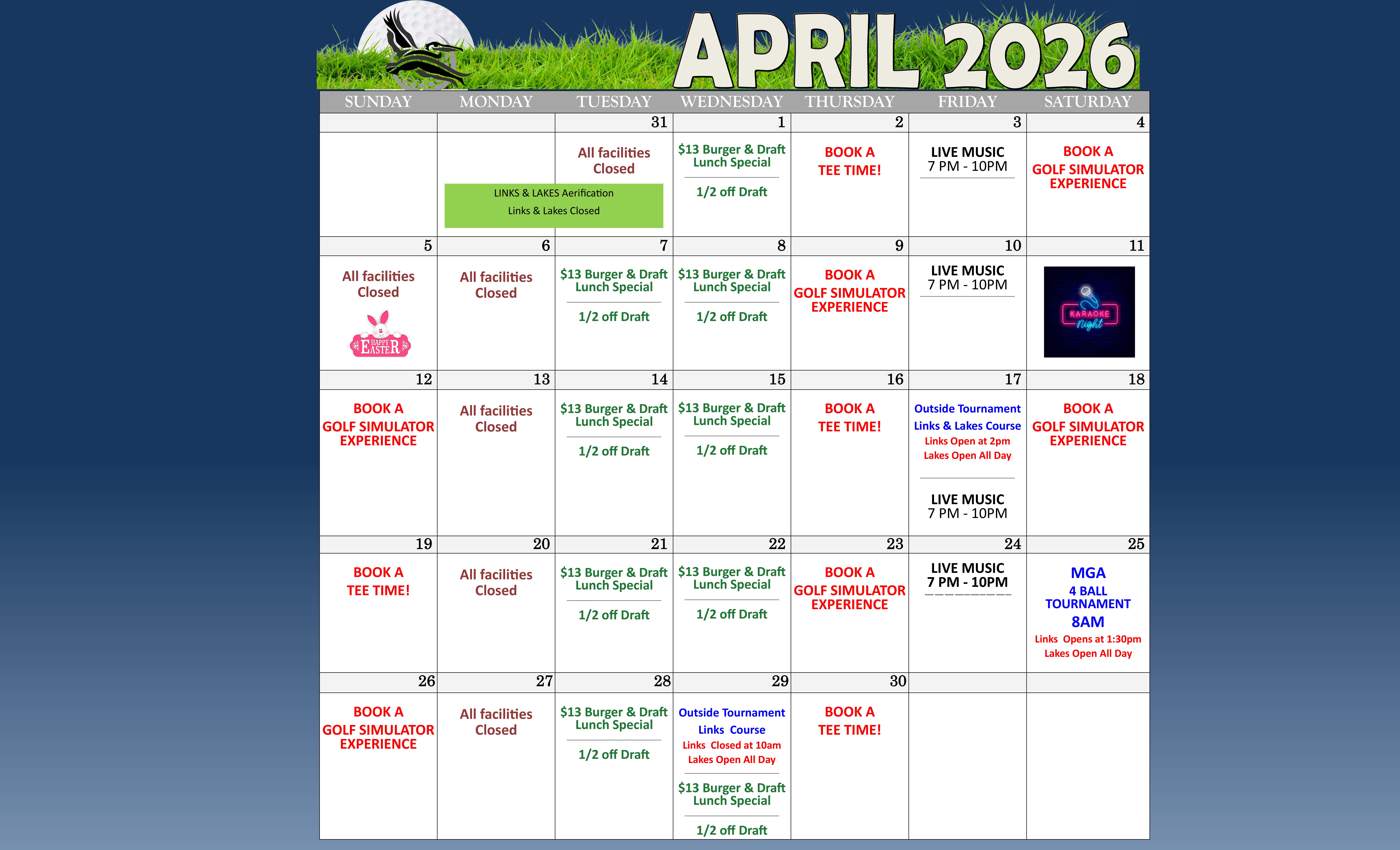 2026 March Calendar